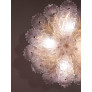 IQ4632 AMAZING PINK MURANO GLASS LEAVE CEILING LIGHT