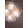 IQ4632 AMAZING PINK MURANO GLASS LEAVE CEILING LIGHT
