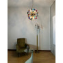 IQ4633 SPECTACULAR MURANO MULTICOLORED GLASS SPUTNIK CHANDELIER