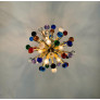 IQ4633 SPECTACULAR MURANO MULTICOLORED GLASS SPUTNIK CHANDELIER