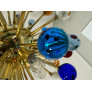 IQ4633 SPECTACULAR MURANO MULTICOLORED GLASS SPUTNIK CHANDELIER