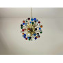 IQ4633 SPECTACULAR MURANO MULTICOLORED GLASS SPUTNIK CHANDELIER