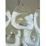 IQ4635 PAIR OF MURANO SHELL CHANDELIERS
