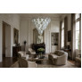 IQ4635 PAIR OF MURANO SHELL CHANDELIERS