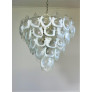 IQ4635 PAIR OF MURANO SHELL CHANDELIERS