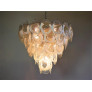 IQ4635 PAIR OF MURANO SHELL CHANDELIERS