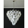 IQ4635 PAIR OF MURANO SHELL CHANDELIERS