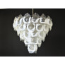 IQ4635 PAIR OF MURANO SHELL CHANDELIERS