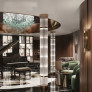 IQ4657 CEILING-MOUNTED TIERED CHANDELIER
