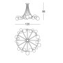 IQ4665 LONGHI RIALTO HANGING LIGHT