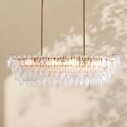 IQ4670 FLORENCE GLASS LINEAR CHANDELIER