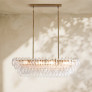 IQ4670 FLORENCE GLASS LINEAR CHANDELIER