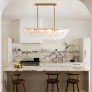IQ4670 FLORENCE GLASS LINEAR CHANDELIER
