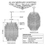 IQ4678 Mia Medium Barrel Chandelier - Antique Brass