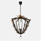 IQ4683 HERVE VAN DER STRAETEN BRONZE CHANDELIER