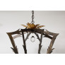 IQ4683 HERVE VAN DER STRAETEN BRONZE CHANDELIER