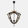 IQ4683 HERVE VAN DER STRAETEN BRONZE CHANDELIER