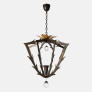 IQ4683 HERVE VAN DER STRAETEN BRONZE CHANDELIER