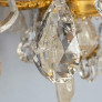 IQ4687 ANTIQUE FRENCH ORMOLU & CUT ROCK CRYSTAL CHANDELIER