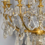 IQ4687 ANTIQUE FRENCH ORMOLU & CUT ROCK CRYSTAL CHANDELIER