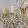 IQ4687 ANTIQUE FRENCH ORMOLU & CUT ROCK CRYSTAL CHANDELIER
