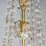 IQ4687 ANTIQUE FRENCH ORMOLU & CUT ROCK CRYSTAL CHANDELIER