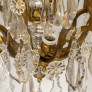 IQ4688 19TH CENTURY FRENCH ORMOLU & CUT CRYSTAL CHANDELIER