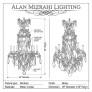 IQ4688 French Ormolu Crystal Chandelier - Brass
