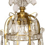 IQ4688 19TH CENTURY FRENCH ORMOLU & CUT CRYSTAL CHANDELIER