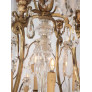 IQ4691 LARGE ANTIQUE CRYSTAL CHANDELIER