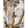 IQ4691 LARGE ANTIQUE CRYSTAL CHANDELIER