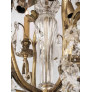 IQ4691 LARGE ANTIQUE CRYSTAL CHANDELIER