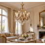 IQ4693 Crystal Ormolu Spires Chandelier