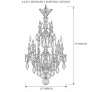 IQ4693 Crystal Ormolu Spires Chandelier