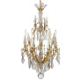 IQ4693 Crystal Ormolu Spires Chandelier - Gilt Bronze