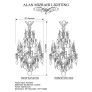 IQ4693 Crystal Ormolu Spires Chandelier - Gilt Bronze