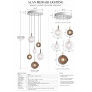 IQ4695 Bomma Dark & Bright Star Chandelier 6 Pcs - White