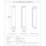 IQ4696 Burlington Art Deco LED Wall Sconce - Champagne Gold