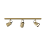 IQ4698 Juno 3-Light Linear Ceiling Spotlight - Brushed Brass