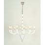 AM6680 WHITE MURANO GLASS CHANDELIER