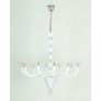 AM6680 WHITE MURANO GLASS CHANDELIER