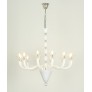 AM6680 WHITE MURANO GLASS CHANDELIER