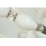 AM6680 WHITE MURANO GLASS CHANDELIER