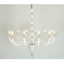 AM6680 WHITE MURANO GLASS CHANDELIER