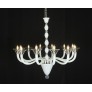 AM6680 WHITE MURANO GLASS CHANDELIER