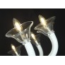 AM6680 WHITE MURANO GLASS CHANDELIER