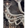 AM6680 WHITE MURANO GLASS CHANDELIER