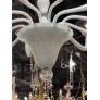 AM6680 WHITE MURANO GLASS CHANDELIER