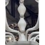 AM6680 WHITE MURANO GLASS CHANDELIER