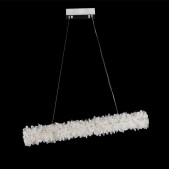IQ2850 GEODE QUARTZ ROCK CRYSTAL LINEAR CHANDELIER
